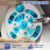 Gamelle distributrice de friandises pour chien en plastique, jouet puzzle antidérapant pour le contrôle de l'alimentation