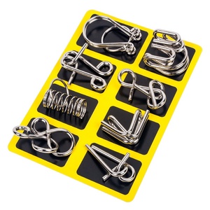 Paquete de 8 Rompecabezas Metálicos Chinos, Clásicos, de Ingenio, Mágicos y Desconcertantes, Juegos de Rompecabezas para Niños y Adultos - Product Image 6