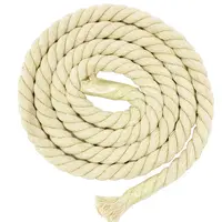 Cuerda de macramé de algodón trenzado de tres hebras, 10mm, 12mm y 20mm, productos para colorear, tejido personalizado, cuerda de algodón y poliéster