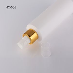White Plastic Spray <b>Bottle</b> With Gold Nozzle For Facial <b>Mist</b> HC-006 Cosmetic Packaging - Product Image 1