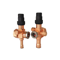 Vanne rotative manuelle plaquée acier avec connecteur en acier pour pièces de compresseur industrielles dans le domaine de la réfrigération et de l'échange de chaleur