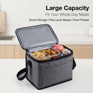 Wholesale Portable Insulated Lunch <b>Bag</b> Large Capacity Thermal Box <b>Bag</b> Waterproof Oxford Fabric for Office Picnic School - Product Image 3