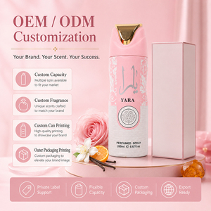 Desodorante <span class=keywords><strong>Antitranspirante</strong></span> de Larga Duración de Lujo al por Mayor, Spray Corporal Perfumado para Mujer, Perfume Árabe Yara, Desodorante en Spray Corporal - Product Image 3