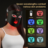 Masque facial LED 7 couleurs OEM ODM, appareil de beauté, équipement de soin de la peau du visage, utilisation à domicile ou en salon, logo personnalisé, marque privée, usine