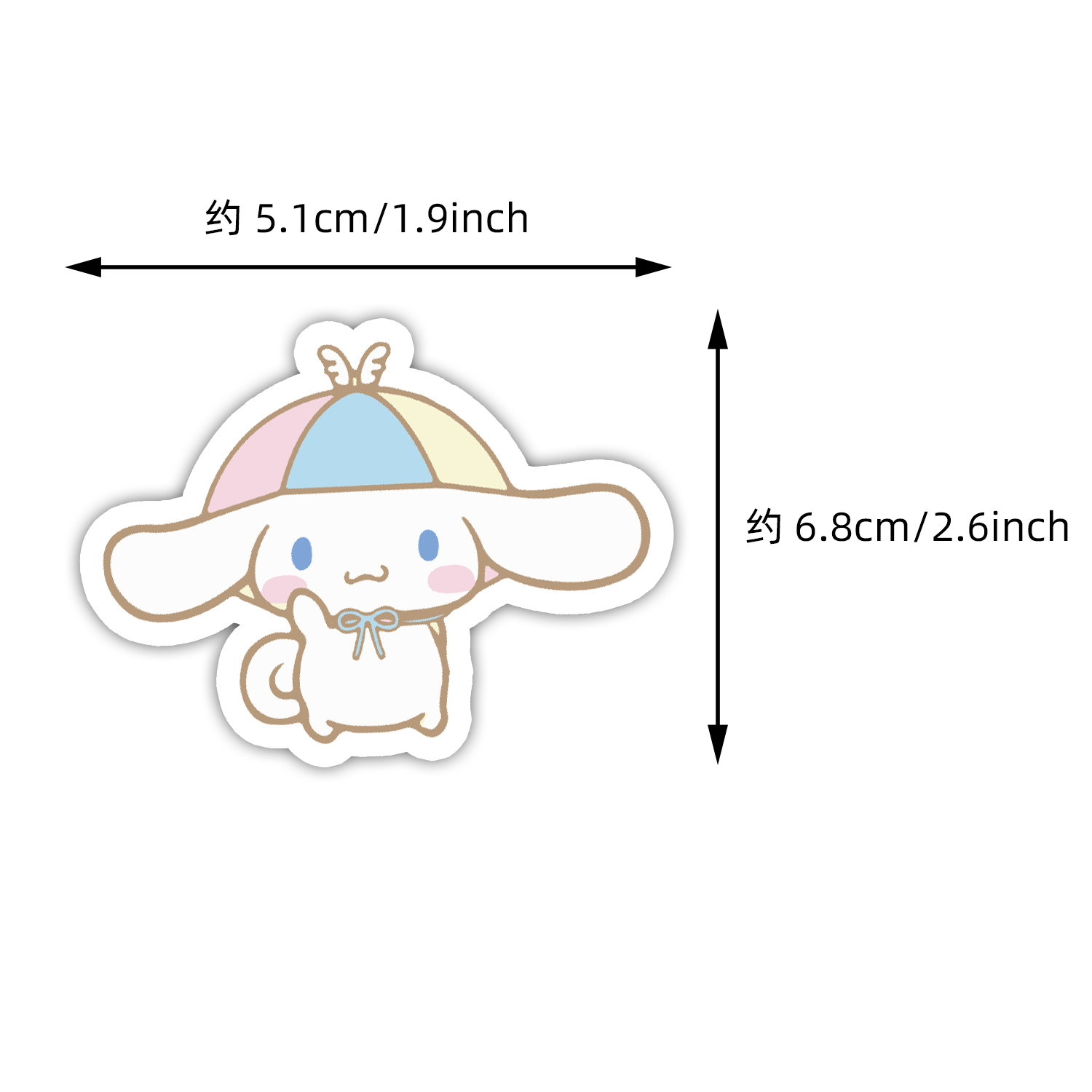 Autocollants Sanrio Cinnamoroll 50 Pièces - Stickers Vinyle étanches Pour Ordinateur, Vélo Et Skateboard