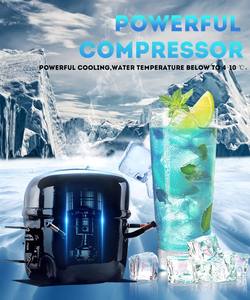 BY1178 Aquart distributeurs d'eau chaude et froide robinets support gratuit pièces de rechange boutons d'eau à charge supérieure électrique plastique céramique avec bois - Product Image 6