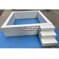 Intérieur extérieur enfants enfants bambin mousse doux jouer tout blanc balle pit
