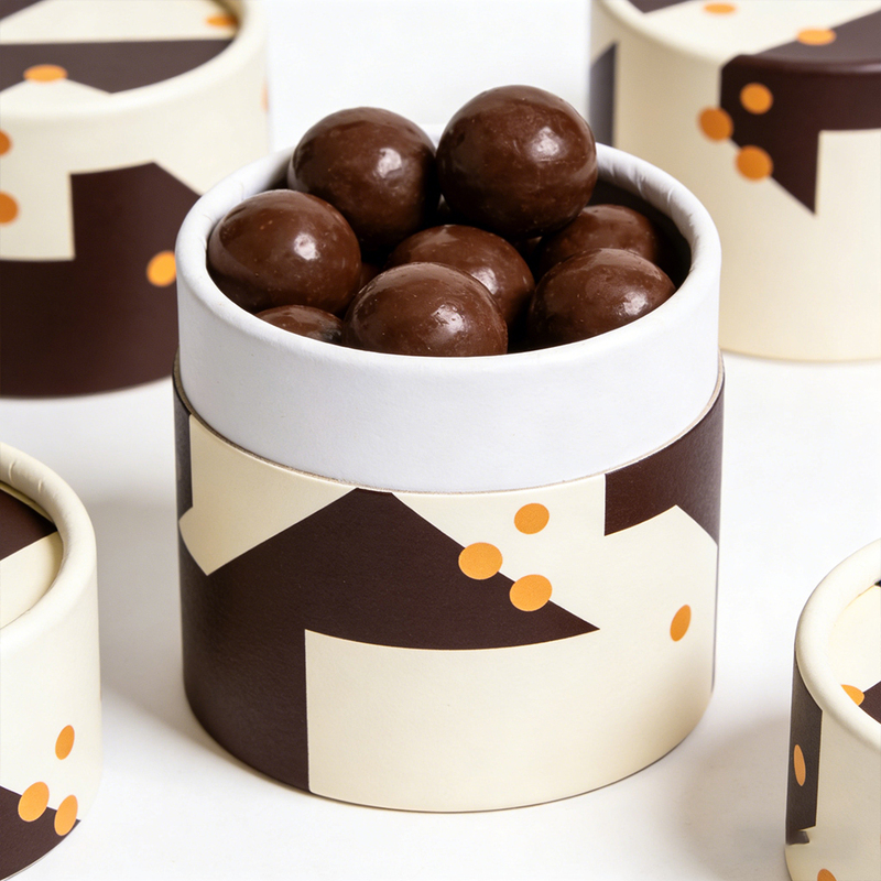 Custom Food Grade Chocolate Paper Tube