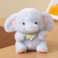 Kleine schattige panda-olifant knuffel speelgoed geur polyester comfort knuffelpop tafel unisex cadeau