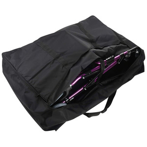 Foldable Wheelchair Storage Bag Black Heavy Duty Travel <b>Carry</b> <b>Case</b> for Manual Wheelchair and Walking Aid Convenient Transport - Product Image 2