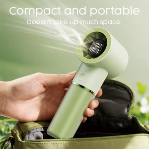 New Design LED Display 4500mAh Battery High Speed Handheld <b>Mini</b> <b>Fan</b> Portable Rechargeable Summer Travel Pocket HandFan - Product Image 5