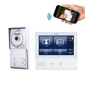 Paili <span class=keywords><strong>intercom</strong></span> 7 ''hai chiều <span class=keywords><strong>video</strong></span> cửa Điện thoại chuông cửa an ninh nhà hệ thống <span class=keywords><strong>intercom</strong></span> LED màu sắc tầm nhìn ban đêm - Product Image 1