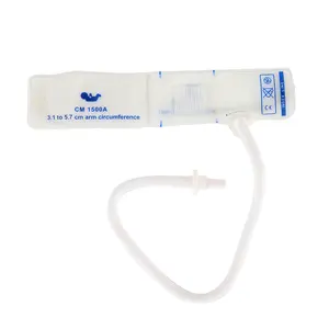 Manguito NIBP desechable para monitor de paciente EOS desinfección neonato <span class=keywords><strong>1</strong></span> BP manguito 3,<span class=keywords><strong>1</strong></span>-5,7 cm accesorio para medición de presión arterial - Product Image 1