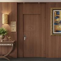 Porte en bois insonorisée et ignifugée certifiée UL BS, Canada, Australie, Arabie Saoudite, STC 45, porte d'entrée acoustique professionnelle en bois