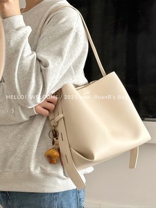 PU Leather Tote Bag Large-Capacity <strong>Medium</strong> Soft Women Solid Color Crossbody Zippered Polyester Lined Daily <strong>Handbag</strong> - Product Image 5
