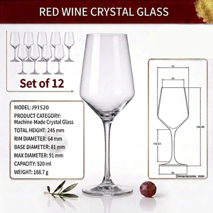 Disponibile in Fabbrica Ora: Calice da Vino e Champagne di Design Europeo di Lusso da 520ml per un'Atmosfera Romantica - Product Image 3