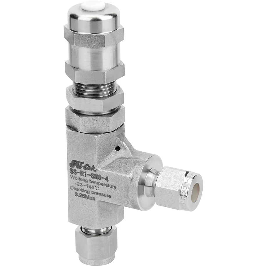 Válvula reductora de alivio proporcional Manual de alta presión SS316 Acero inoxidable Gas Agua Aceite Seguridad Protección de baja presión