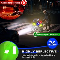 Autocollants réfléchissants Super Reflection en 3M DG3, ruban réfléchissant de sécurité pour voiture, vélo, boîte aux lettres, casque, blanc jaune