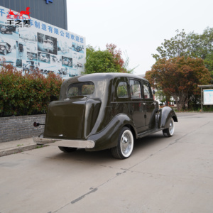Voiture électrique rétro vert foncé brillant pour villas, pelouses, hôtels, mariages, tournages, tourisme et transport – Modèle <span class=keywords><strong>Pontiac</strong></span> 1935 - Product Image 4