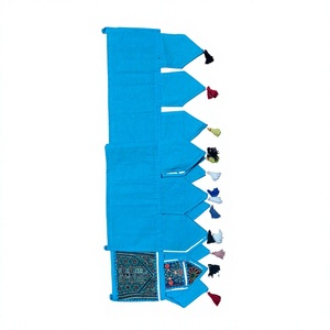 Voilage de porte en patchwork fait main, toran, rideau suspendu, bannière décorative brodée pour fenêtre, cadeau de printemps pour elle - Product Image 3