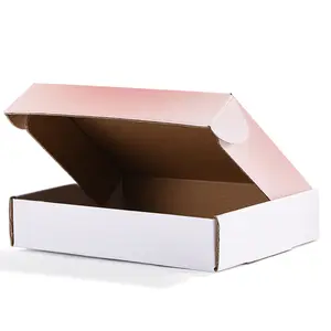 Customized Logo Corrugated Cardboard Box E-commerce Package for Delivery and Postal Use Recyclable Small Shipping Solution