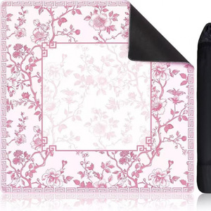 سجادة ماهجونغ مخصصة مقاومة للماء بتصميم زهور للعب الماهجونغ في الداخل والخارج - Product Image 5