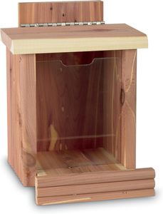 Milieuvriendelijke Ceder Eekhoorn Snacker <span class=keywords><strong>Feeder</strong></span> 2.75 Lb Capaciteit Massief Patroon Houten Kom Kleine Dieren Huisdieren Kommen Feeders Waterdicht - Product Image 2