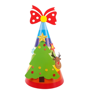 Personnalisé mignon bonhomme de neige renne elfe père noël dessin animé papier chapeaux casquettes pour enfants anniversaire noël événement fête <span class=keywords><strong>photo</strong></span> accessoires décor - Product Image 5