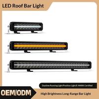 Barra de Luz LED de Doble Fila de 10-30V, Antideslumbrante, de Alta Intensidad, para Techo de Vehículos Todoterreno