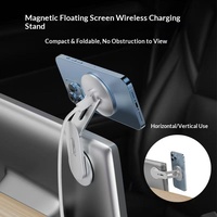 Soporte Magnético Giratorio para Teléfono con Carga Inalámbrica Plegable, Compatible con Magsafe, se Instala en la Pantalla Trasera para Rivian R2
