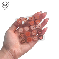 Patchs hydrocolloïdes en forme de patte d'ours mignons, 20 pièces, OEM d'usine, patchs anti-acné colorés à motif de dessin animé, autocollants de couverture pour imperfections du visage, coussinets de soin de la peau