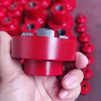 High Quality 45# Steel Jaw Flexible Coupling Custom OEM Russian Aluminum Plum Spider Shaft Coupling Replacement for Rotex Custom