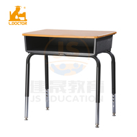 Table et chaises en bois massif, mobilier scolaire