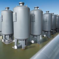 Réservoir de surtension de type vessie de la marque CWT, système d'alimentation en eau, réservoir de surtension avec un volume de 10 000 L