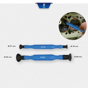 BRILLIANT TOOLS - BT546000 Jeu de meuleuses à valve à double coupelle (2 pièces) -ENSEMBLE MOTEUR ET DISTRIBUTION EAN 4042146779149 - Product Image 2