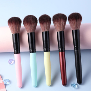 Brosse longue en plastique pour la poussière des ongles, rose, noire, bleue, en fibres douces, pour le nettoyage des ongles et la manucure - Product Image 1