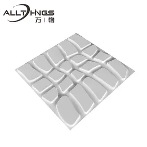 China supplier Entertainment KTV Minimalist Household Art style waterproof tile stickers 3D PVC vinyl wall panels