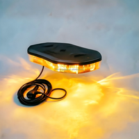 Mini barre lumineuse de 11 pouces, homologation ECE R65 R10, montage magnétique sur toit de voiture TBD7202, rouge, bleu, ambre, vert