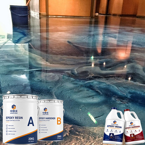 Revestimiento de Piso Epóxico Metálico Impermeable, Pintura de Resina Autonivelante Anticorrosiva para Pisos de Concreto, Terrazas de Piscinas y Garajes - Product Image 1