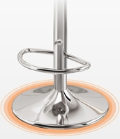 Chaise de bar en acrylique, tabouret haut de ménage transparent, chaise réglable