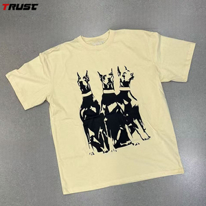 T-shirt HipHop in cotone squadrato 100% con Logo personalizzato per uomo serigrafia con Design digitale stile sportivo oversize t-shirt - Product Image 5
