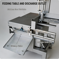 Machine à scier les os verticales automatiques à grande échelle, découpeuse de viande congelée, machine à scier les os de poisson congelé électrique pour usine alimentaire