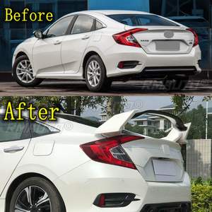 Aileron arrière de style Type-R pour Honda Civic 10ème génération berline 2016 2017 2018 2019 2020, décoration de coffre, tuning - Product Image 6
