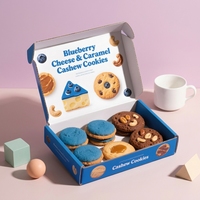 Boîtes rigides en carton ondulé avec logo personnalisé, recyclables, laminage mat, doublure en éponge, emballage alimentaire de qualité alimentaire pour boulangerie, pâtisserie, envoi postal