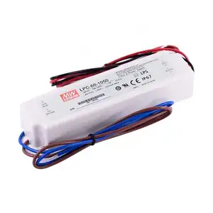 Original MEAN WELL 60W Saída única LED driver LPC-60-1750