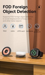 <span class=keywords><strong>Cargador</strong></span> inalámbrico magnético redondo plegable de 15W, almohadilla de carga delgada con soporte <span class=keywords><strong>para</strong></span> teléfono <span class=keywords><strong>para</strong></span> reloj AirPods y teléfonos inteligentes - Product Image 5