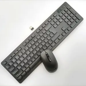 Keyboard dan Mouse gaming nirkabel murah, Keyboard komputer Bluetooth warna 2.4G Kombo untuk aktivitas promosi