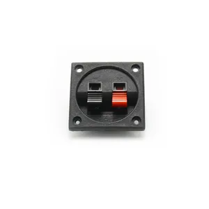 Terminal block speaker power amplifier junction box spring-type speaker cable 2 LED cable clamp