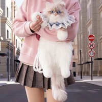 Adorable Peluche Chat Lynx Marron, Jouet en Peluche, Sac en Peluche, Poupée en Peluche