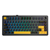 Aula F75 Mechanical Keyboard Tri-modc Hot-swappable 75% Layout Keys RGB Bulk Items Gaming Keyboard With Volume Knob for PC Gamer